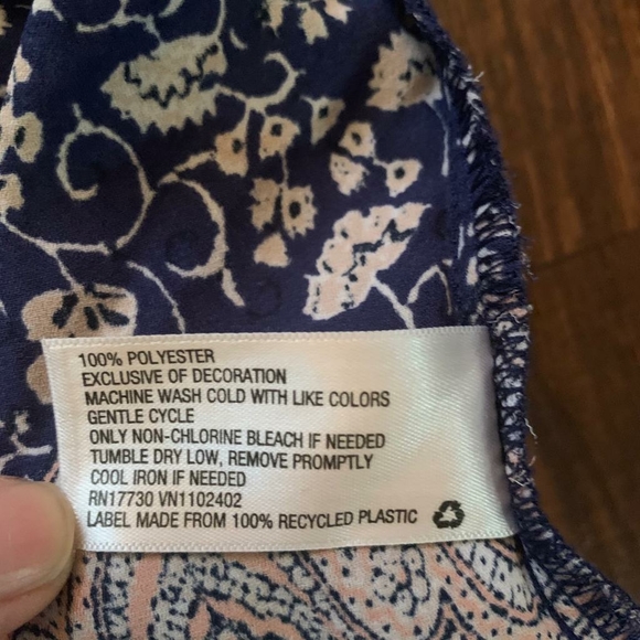 XHILARATION Womens Medium Romper Jumper Shorts Hippie Cold Shoulder Blue - Picture 8 of 12